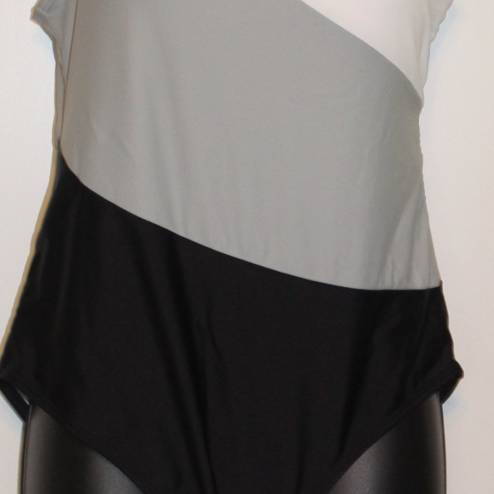 Block Color One piece Swimsuit - Picture 2 of 4
